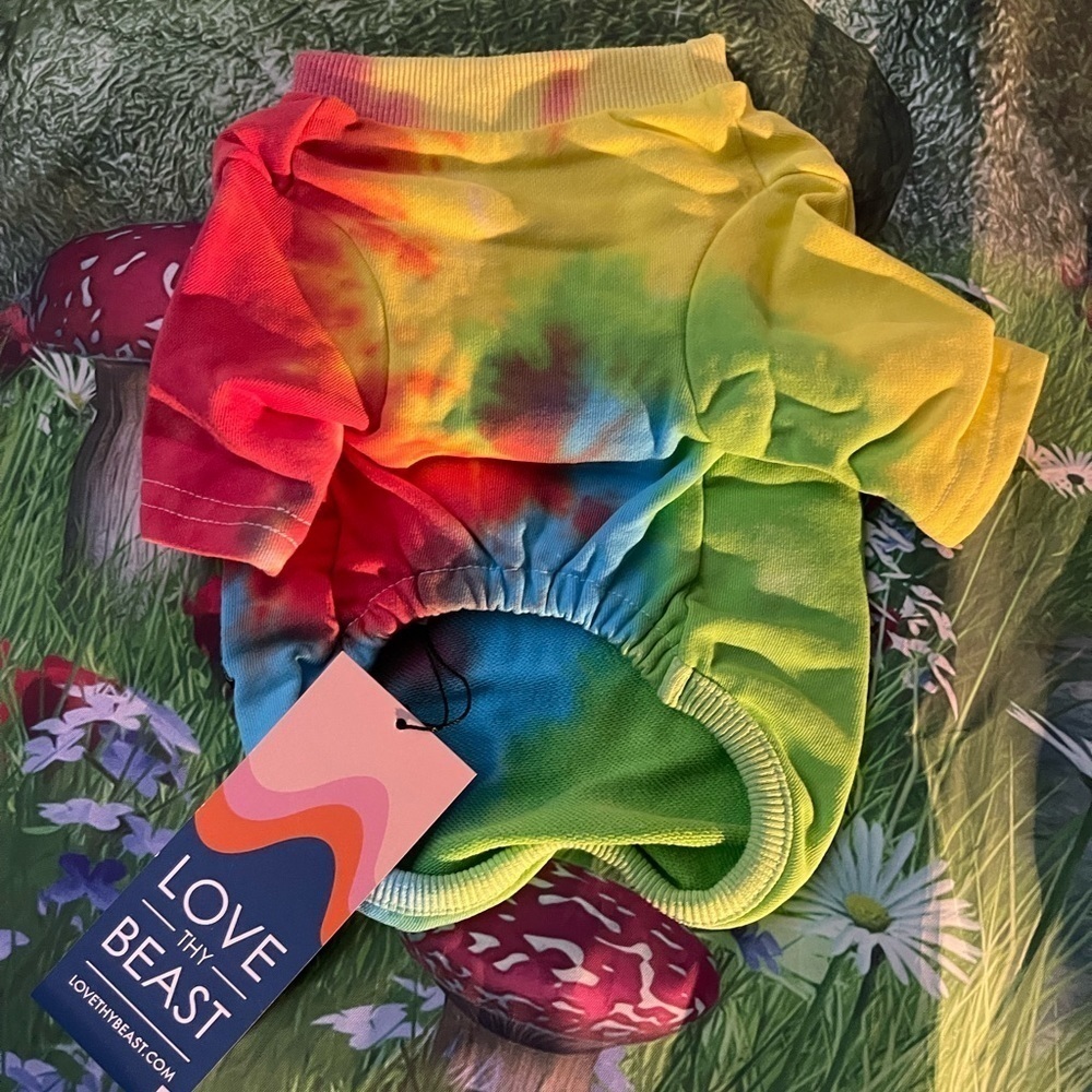 🍄HOST PICK🍄Tie-Dye Dog Tee by LoveThyBeast, Size Small, NWT - Picture 7 of 10